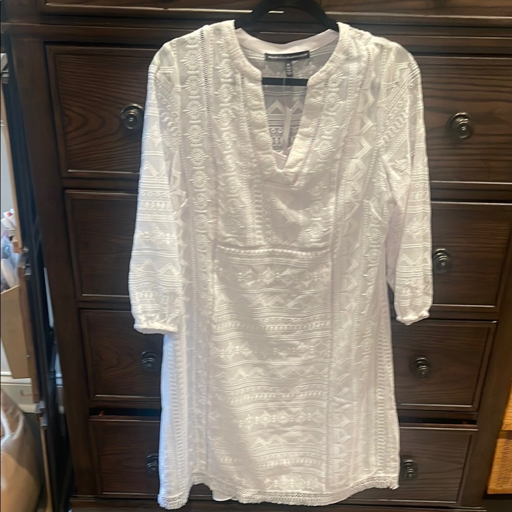 White House Black Market Embroidered Dress